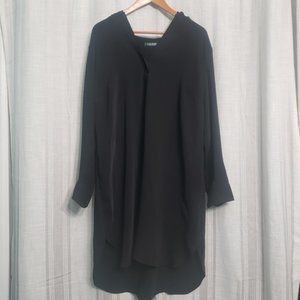 Lauren Ralph Lauren Black Hoodie Dress Size 1x Womens